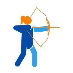 Archery - Female | Round | 3 Colored | v1