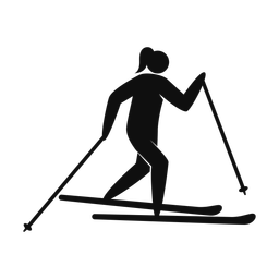 Cross Country Skiing - Female | Strike | Silhouette | v1