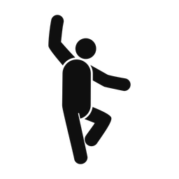 Ballet Dancing - Male | Round | Silhouette | v1