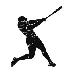 Baseball Batter - Male | Promax | Silhouette | v3