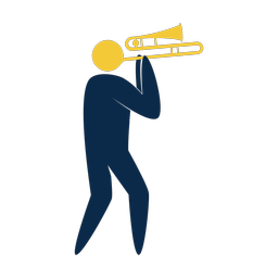 Marching Cornet Player - Male | Strike | 2 Colored | v1