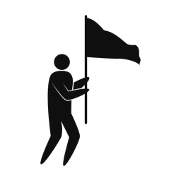 Marching Band Flag Performer - Male | Strike | Silhouette | v1