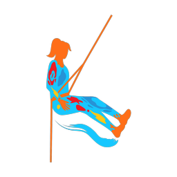 Mountain Climbing - Female | Splash | Colorful | v1