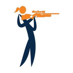 Air Rifle - Female | Motion | 2 Colored | v1