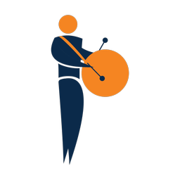 Marching Bass Drummer - Male | Motion | 2 Colored | v1