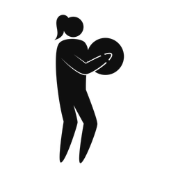 Marching Cymbal Player - Female | Strike | Silhouette | v1