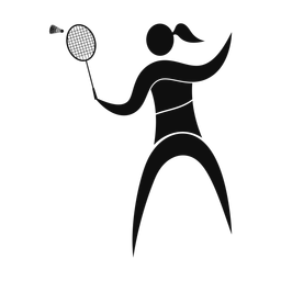 Badminton - Female | Motion | Silhouette | v3