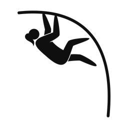 Pole Vaulting - Female | Strike | Silhouette | v1