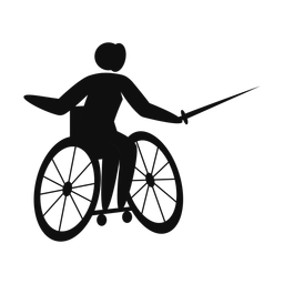 Wheelchair Fencing - Male | Strike | Silhouette | v1