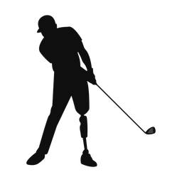 Disability Golf - Male | Classic | Silhouette | v1