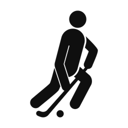 Field Hockey Player - Male | Round | Silhouette | v1