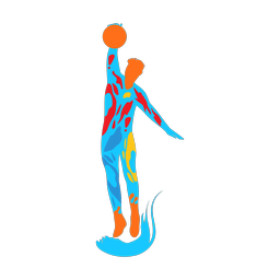 Volleyball - Male | Splash | Colorful | v1
