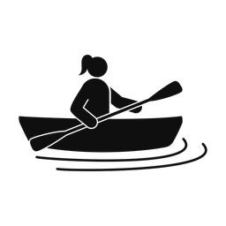 Kayak Racing - Female | Round | Silhouette | v1