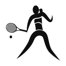 Tennis - Female | Motion | Silhouette | v2