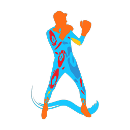 Boxing - Male | Splash | Colorful | v1