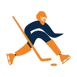 Ice Hockey Goalie - Male | Motion | 2 Colored | v1
