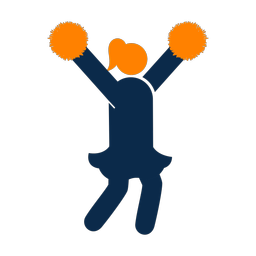 Cheerleader - Female | Round | 2 Colored | v6