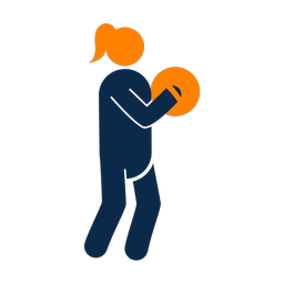 Marching Cymbal Player - Female | Round | 2 Colored | v1