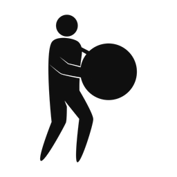 Marching Bass Drummer - Male | Strike | Silhouette | v1