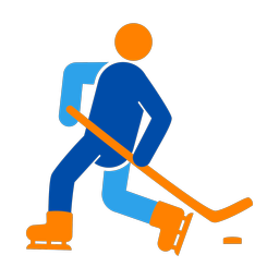 Ice Hockey Player - Male | Round | 3 Colored | v3
