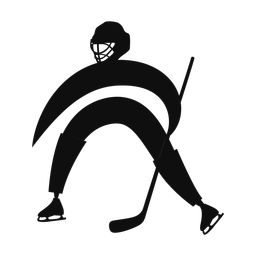 Ice Hockey Goalie - Male | Motion | Silhouette | v3