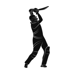 Cricket Batter - Male | Promax | Silhouette | v1