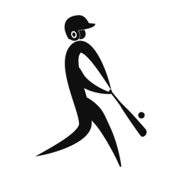 Baseball Batter - Male | Motion | Silhouette | v3