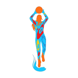 Volleyball - Female | Splash | Colorful | v1
