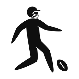 American Football Punter - Male | Strike | Silhouette | v1