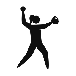 Softball Pitcher - Female | Strike | Silhouette | v2