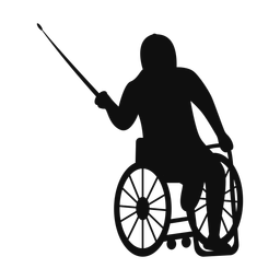 Wheelchair Fencing - Male | Classic | Silhouette | v1