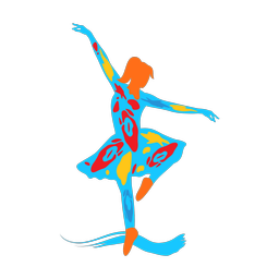 Ballet Dancing - Female | Splash | Colorful | v6