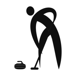 Curling - Male | Motion | Silhouette | v1
