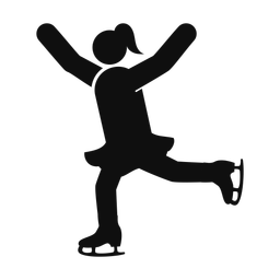 Figure Skating - Female | Round | Silhouette | v5