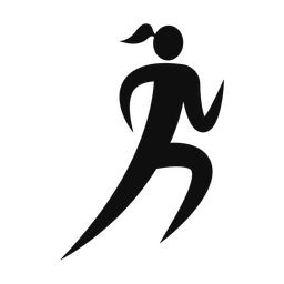 Running - Female | Motion | Silhouette | v5