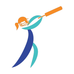 Cricket Batter - Female | Motion | 3 Colored | v1