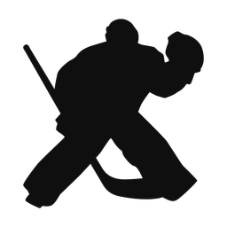 Ice Hockey Goalie - Male | Classic | Silhouette | v2