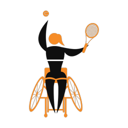 Wheelchair Tennis - Female | Motion | 2 Colored | v1