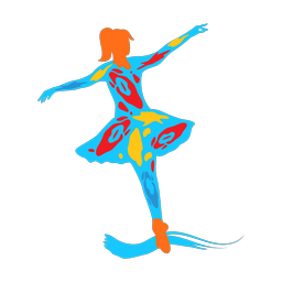 Ballet Dancing - Female | Splash | Colorful | v2