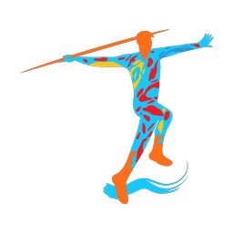 Javelin Throw - Male | Splash | Colorful | v1