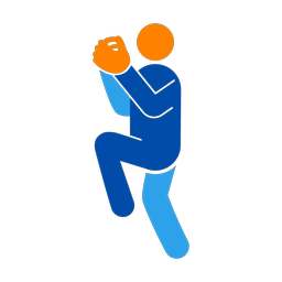 Baseball Pitcher - Male | Round | 3 Colored | v1