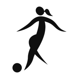 Soccer Player - Female | Motion | Silhouette | v1
