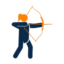 Archery - Female | Round | 2 Colored | v1