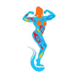 Body Building - Female | Splash | Colorful | v2