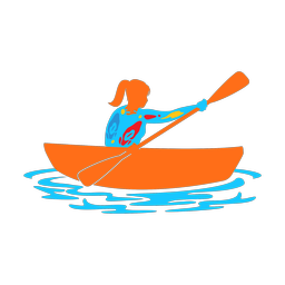 Kayak Racing - Female | Splash | Colorful | v1