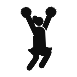 Cheerleader - Female | Round | Silhouette | v2
