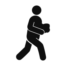 Rugby - Male | Round | Silhouette | v3