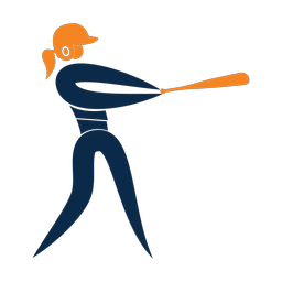 Softball Batter - Female | Motion | 2 Colored | v2