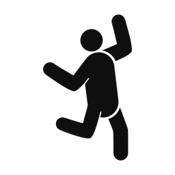 Dancing - Male | Round | Silhouette | v2