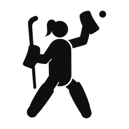 Field Hockey Goalie - Female | Round | Silhouette | v1